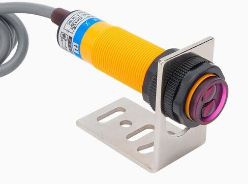 Heyiarbeit M18 Diffuse Photoelectric Switch Sensor Optical E3F-DS30C4 3 Lines NPN 30 cm Adjustable NPN Proximity Switch DC 6-36V in Saudi Arabia