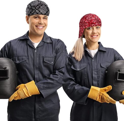 Mepase 4 Pcs Welding Caps Welding Beanie Hats Bulk for Men Women Welder's Cap Welding Helmet Liners Welding Accessories Tool(Chic Colors, Chic Style, Chic Style) in Saudi Arabia