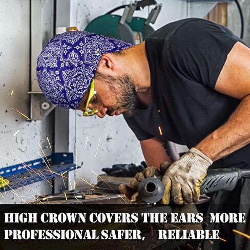 Mepase 4 Pcs Welding Caps Welding Beanie Hats Bulk for Men Women Welder's Cap Welding Helmet Liners Welding Accessories Tool(Chic Colors, Chic Style, Chic Style) in Saudi Arabia