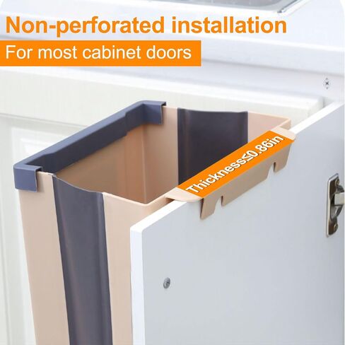 Collapsible Kitchen Trash Can for Counter Top or Under Sink,Plastic Indoor Compost Bin,2.6 Gallon for Cabinet/Car Trash Can with Lid in Saudi Arabia