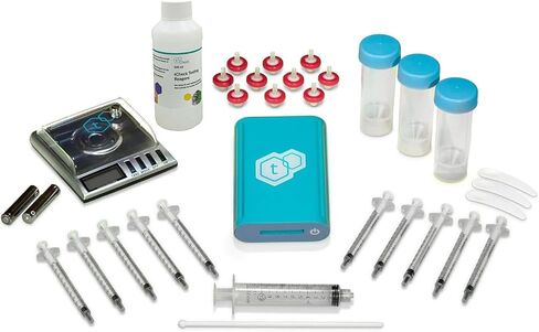 3 Potency Tester with flower testing expansion Kit - UV Spectrometer for Fast & Accurate Potency Testing - Hemp and Herbal Detection Kit for Edibles, Flowers, Concentrates, Oil, Blue in Saudi Arabia