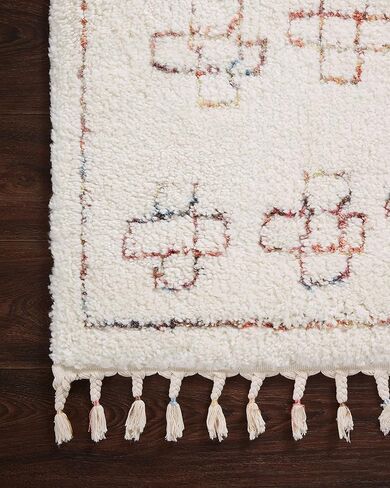 سجادة عداء من مجموعة Loloi Justina Blakeney Ronnie RON-05 عاجي/غروب الشمس مقاس 2'-2'' x 7'-6'' in Kuwait