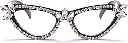 bullabulling Sparkling Crystal Retro Frame cat eye Bling Rhinestone Reading Glasses in Saudi Arabia