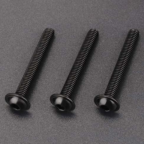 M6-1.0 × 35 مم (25 حزمة) براغي ذات غطاء رأس مقبس ذات حواف، فولاذ مقاوم للصدأ 304 (18-8)، محرك ألين سداسي، خيط خشن UNC، مطلي باللون الأسود in Kuwait