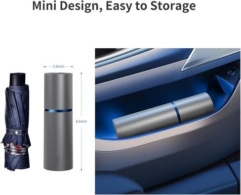 مكنسة كهربائية محمولة لاسلكية، مكنسة كهربائية محمولة للسيارة مع USB قابلة لإعادة الشحن، مكنسة كهربائية صغيرة محمولة ومنفضة هواء ومضخة يدوية 3 في 1 مكنسة كهربائية محمولة للمنزل والمكتب وتنظيف السيارة in Kuwait