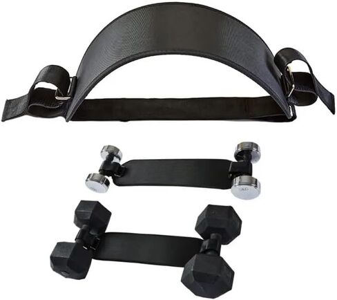 حزام دفع الورك متعدد الاستخدامات لتدريبات الدمبل - مثالي لضغطات الورك، والجسور اللامعة، والقرفصاء، والمزيد - متوافق مع الدمبل، وأجراس كيتل بيل، والألواح - حزام فيلكرو قابل للتعديل للراحة in Kuwait