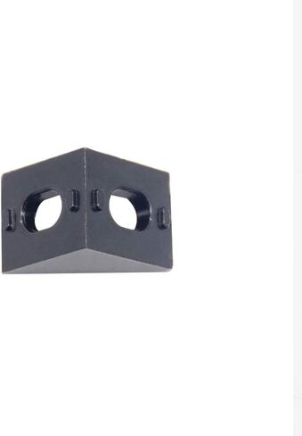 20PCS Black Aluminum 2 Holes 2020 Corner Bracket Right Angle 20x20x17mm L Connector for AM8 3D Printer BLV MGN Cube 3D Printer 20 Series Aluminum Extrusions Profiles Frame with 6mm Slot (Black) in Saudi Arabia