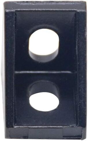 20PCS Black Aluminum 2 Holes 2020 Corner Bracket Right Angle 20x20x17mm L Connector for AM8 3D Printer BLV MGN Cube 3D Printer 20 Series Aluminum Extrusions Profiles Frame with 6mm Slot (Black) in Saudi Arabia