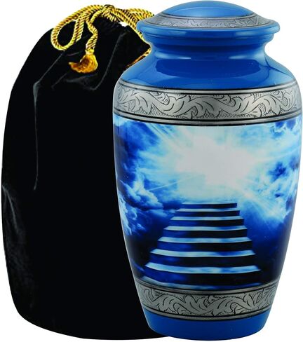 Cremation Urns for Human Ashes Adult for Funeral, Burial | Cremation Urns for Human Ashes Adult 200 Cubic Inches- Stairs to Heaven in Saudi Arabia