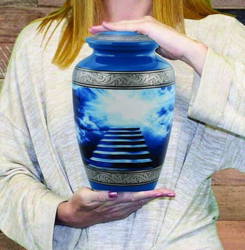 Cremation Urns for Human Ashes Adult for Funeral, Burial | Cremation Urns for Human Ashes Adult 200 Cubic Inches- Stairs to Heaven in Saudi Arabia