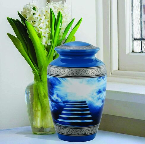 Cremation Urns for Human Ashes Adult for Funeral, Burial | Cremation Urns for Human Ashes Adult 200 Cubic Inches- Stairs to Heaven in Saudi Arabia