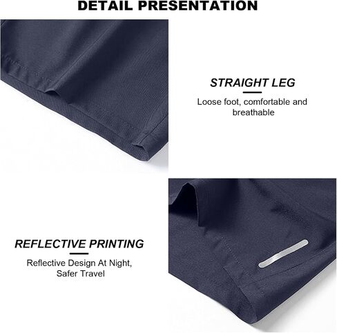 Men's Ice Silk Elastic Shorts,Men's Quick Drying Shorts,Zipper Pocket Workout Running Shorts,Summer Loose Casual Shorts in Saudi Arabia