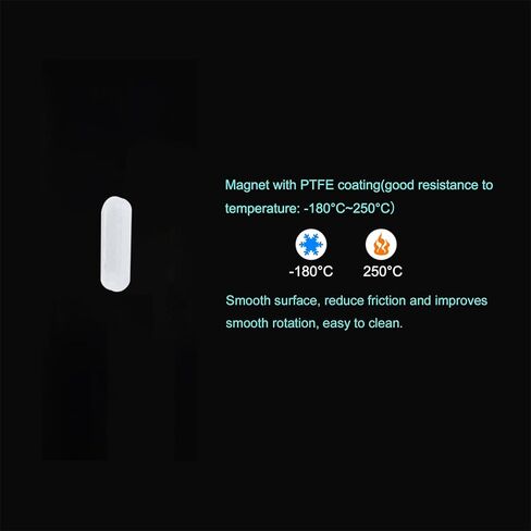 MECCANIXITY Magnetic Stirrer Mixer Stir Bar Rod 12mm(0.47") x3mm Cylinder Shape PTFE Coating Magnet White for Laboratory 3Pcs in Kuwait