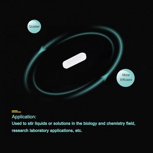 MECCANIXITY Magnetic Stirrer Mixer Stir Bar Rod 12mm(0.47") x3mm Cylinder Shape PTFE Coating Magnet White for Laboratory 3Pcs in Kuwait