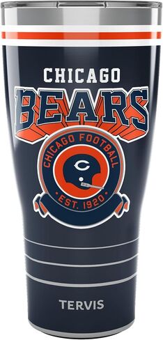 Tervis NFL Chicago Bears-Vintage Insulated Tumbler, 30oz, Stainless Steel in Saudi Arabia