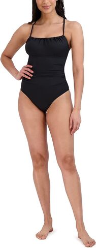 BCBGMAXAZRIA Women's Standard One Piece Swimsuit Adjustable Ruched Bodice Tummy Control Quick Dry Bathing Suit in Saudi Arabia