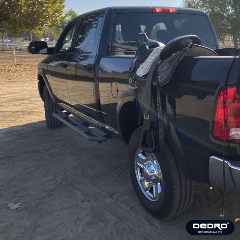 لوحات تشغيل OEDRO مقاس 6 بوصات متوافقة مع 2019-2024 Dodge Ram 1500 New Body Quad Cab، وخطوات جانبية للشاحنة، وألواح قابلة للطلاء، وشريط Nerf محكم in Saudi Arabia