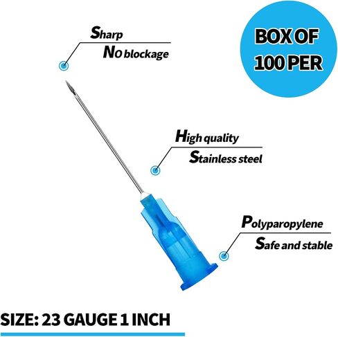 27 Gauge 1/2 inch Luer Lock Dispensing Accessorie, Individual Packaged, Pack of 100 in Saudi Arabia