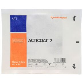 Smith and Nephew 20141 Acticoat 7 Antimicrobial Dressing 4" x 5" - 1 Dressing