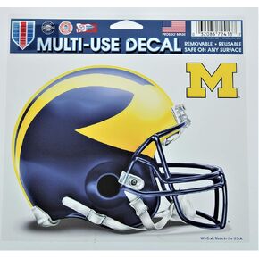 NCAA University of Michigan 72413013 Multi-Use Colored Decal, 5" x 6"