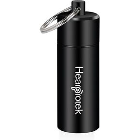 Hearprotek Portable Ear Plug Carrying Case, Metal Earplug Case Keychain Container Holder in Kuwait