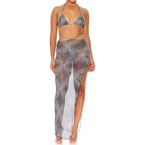 Forplay Women's Puerto Escondido Mesh Pool Skirt