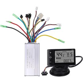 36/48V 500/750W Brushless Controller with LCD 866 Display Meter, IP65 Water Resistant Upgrade Controller Kit for Electric Scooter