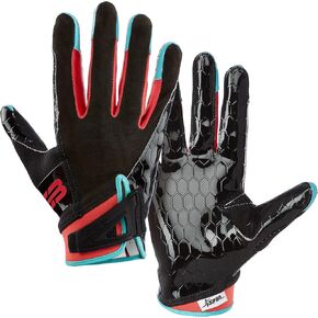 Grip Boost DNA 2.0 Football Gloves with Engineered Stick - Adult Sizes (White, Large)