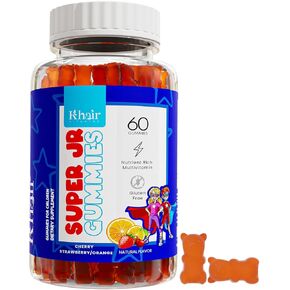 Khair Halal Kids Multivitamins - Vegetarian, Non-GMO, Gluten Free, Gelatin Free - Essential Vitamins for Kids: Vitamin A C E D B12 & Vitamin B6-60 Gummies