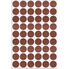 uxcell Screw Hole Covers Stickers Textured Self-Adhesive Stickers for Wood Furniture Cabinet Shelve Plate 21mm Dia 54pcs Cherry Wood