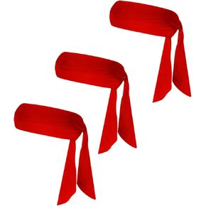 3 Pieces Sports Head Tie Workout Head Ties Headband for Men and Women Adjustable Headband Wicking Head Band Sweatband Head Tie for Running Yoga Basketball Tennis