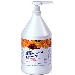 High Performance Fitness 1st Step For Energy Liquid Multivitamin & Mineral Nutritional Supplement, Citrus Burst, 128 fl oz (1 Gal)
