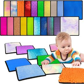 10 Sets Sensory Mats for Autistic Children Textured Sensory Tiles Toddlers with Sensory Lssues Tactile Sensory Walls Fidgeting Educational Activity (Various Shapes)