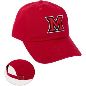 Desert Cactus Miami University Baseball Hat Redhawks Brimmed Embroirderd Cap Adjustable Cloth Strap Adult (Style B)