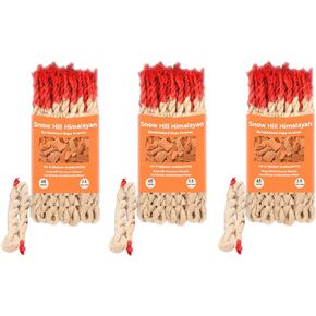 Snow Hill Himalayan Aromatherapy Organic Sandal Wood Incense Handmade in Nepal Contain 41/45 Pcs X 3 Bundle - Used for Aesthetic Reasons Therapy Meditation and Ceremony