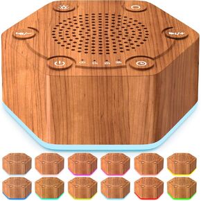 آلات ضوضاء بيضاء عالية الدقة 30 صوتًا مهدئًا فريدًا غير متكرر 12 لونًا ضوء ليلي 4 مؤقتات سطوع 10 مستويات مستوى صوت 32 مستوى ووظيفة الذاكرة in Kuwait