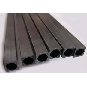Square Carbon Fiber Tubes 10x10x8.5x200mm Inner Round(Diameter 8.5mm),Pultruded Carbon Fiber Rods 4pcs