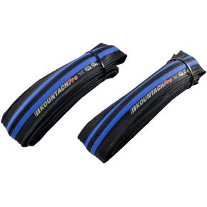 KENDA Kountach K1092 700 x 23C Road Bike Bicycle Folding Tire Tyre, Black and Blue, 2 Tire, KD2002