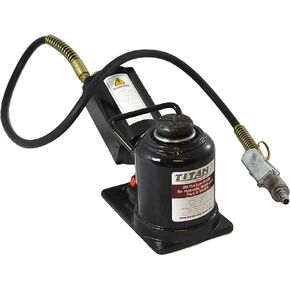 AME INTL 20-Ton Air/Hydraulic Bottle Jack, Low Profile, black (14461)