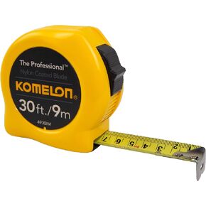 Komelon 4930IM The Professional 30-Foot Inch/Metric Scale Power Tape, Yellow