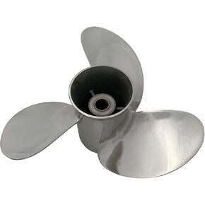 Boat Propeller 8.5x8.5 Fit for Mercury Tohatsu Outboard 8hp 9.9hp 9.8hp Stainless Steel Prop SS 12 Tooth Prop RH OEM NO: 48-897618A10 8.5x8.5