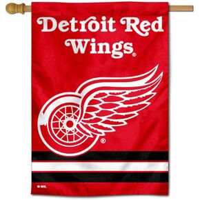 Detroit Red Wings Two Sided House Flag