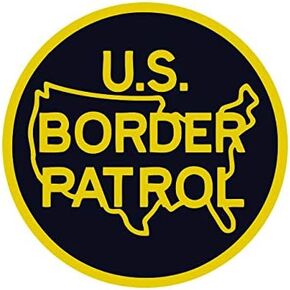 US Border Patrol Sticker Decal Self Adhesive Vinyl Immigration Homeland Security FA Vinyl - 4.00 Wide