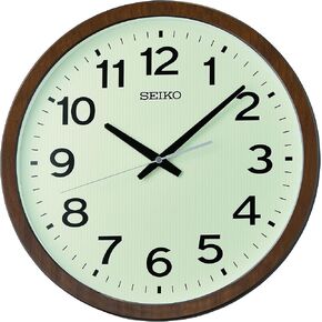 Seiko 16 Inch Ukan Wall Clock, Brown