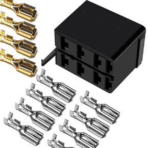 الروك التبديل التوصيل توصيل الإسكان تنظيم صندوق المقبس ARB Carling مع 6.3 مللي متر 14-16AWG الذهب والفضة أنثى المجرف موصل المحطة-1 مجموعة in Kuwait