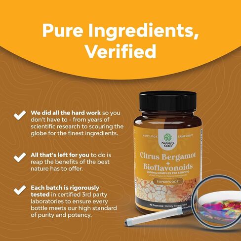 Citrus Bergamot Supplement with Citrus Bioflavonoids - Ultimate Citrus Bioflavonoids Supplement with Citrus Bergamot Extract 1000mg Rutin and Hesperidin for Immunity Support (1 Month) in Saudi Arabia