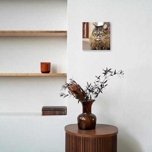 3dRose LLC Maine Coon 10 by 10-Inch Wall Clock in Saudi Arabia