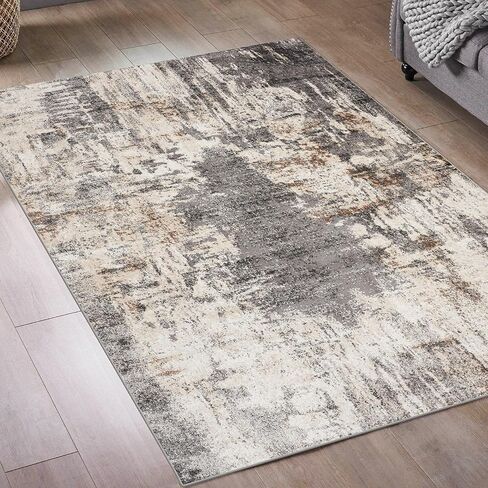 LUXE WEAVERS Lagos Collection Beige 2x3 Abstract Area Rug in Saudi Arabia