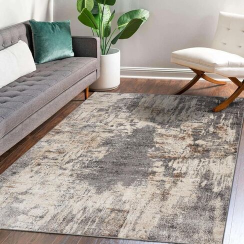 LUXE WEAVERS Lagos Collection Beige 2x3 Abstract Area Rug in Saudi Arabia