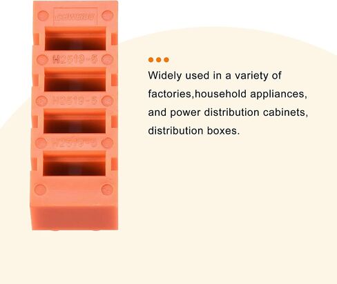 MECCANIXITY Terminal Block 600 Volts 36 amps Dual Row 5 Positions Screw Terminal Electric Barrier Strip 3 Pcs in Saudi Arabia